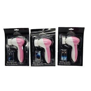 Lot 3 Studio Selection Electric Facial Beauty Cleansing Brush 2-Speed Pink New